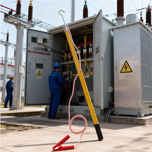 Bâton de mise à la terre antistatique 10 KV avec fil de cuivre pour équipement électronique