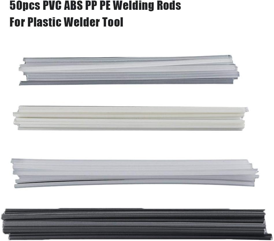 HealthyBear 50 pcs Plastic Welding Rods ABS/PP/PVC/PE Sticks For Welder for Plastic Welder Gun, Hot Air Gun 1PC=20 Cm