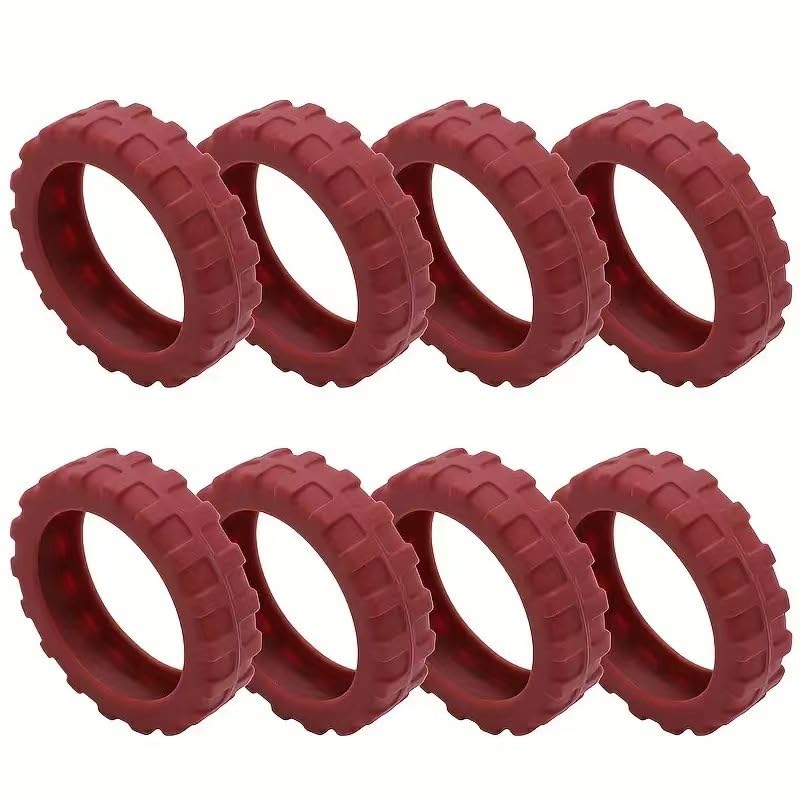 8PCS Luggage Wheel Cover Carry on Luggage Suitcases Wheel Protectors Wear-Resistant Silicone Wheels Protective Covers Silicone Anti-Noise Wheels Cover for 4.3-5.5cm 043