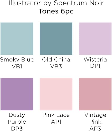 Miniatura 4 de Spectrum Noir Illustrator by Spectrum Noir - Marcador de alcohol (6 piezas, doble punta, tonos)