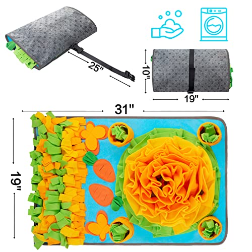 ZMUBB Large Snuffle Mat for Dogs with Dog Puzzle Toys Pet Foraging Mat and Interactive Toys for Nose-Work Feeding… - Image 5
