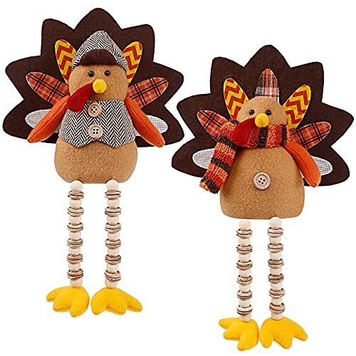 FORUP 14 Inch Turkey Thanksgiving Decoration for Home Autumn Fall Thanksgiving Harvest Decorations - Image 4