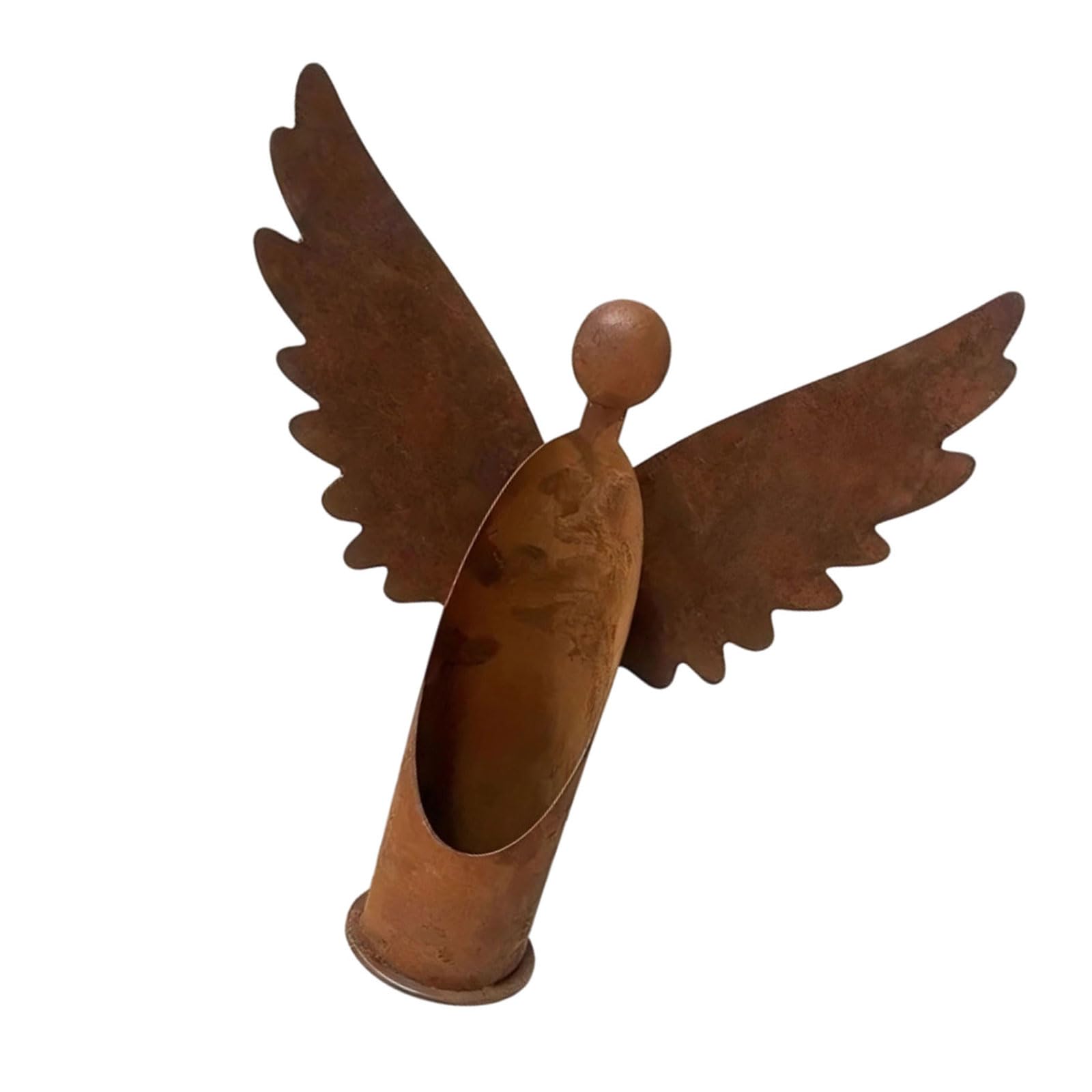 TQUXNGA Angell Tealight Holders Iron Metal Angell Sculpture Angles Figurine Rustproof Holder Romantics Home Decors Wind Resistant Holders