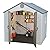 LIFETIME 6406 8 X 5 Ft Outdoor Storage Shed with Window-Desert, Mixed Colors