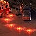 Rechargeable LED Road Flares, Flashing Emergency Warning Light, Roadside Safety Disc, Magnetic Base With Storage Bag for Car Truck Boat -3 Pack