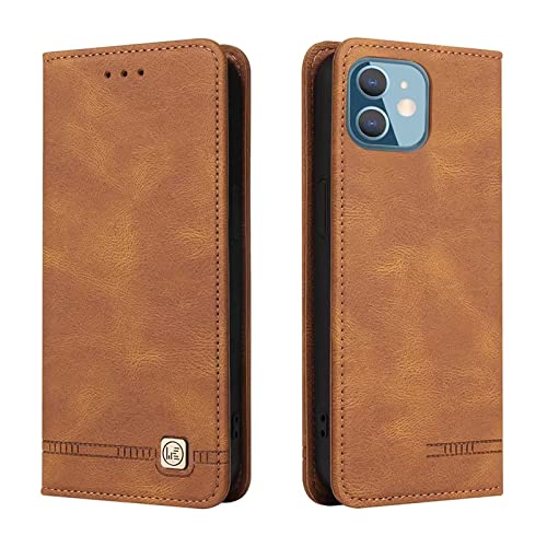 Fepuli Iphone 11 Flip Case, Wallet Case For Iphone 11 6.1 Inch With [Shockproof Tpu Interior Case] Credit Card Holder, Pu Flip Folio Book Full Body Protection Phone Case (Brown) #TOP2