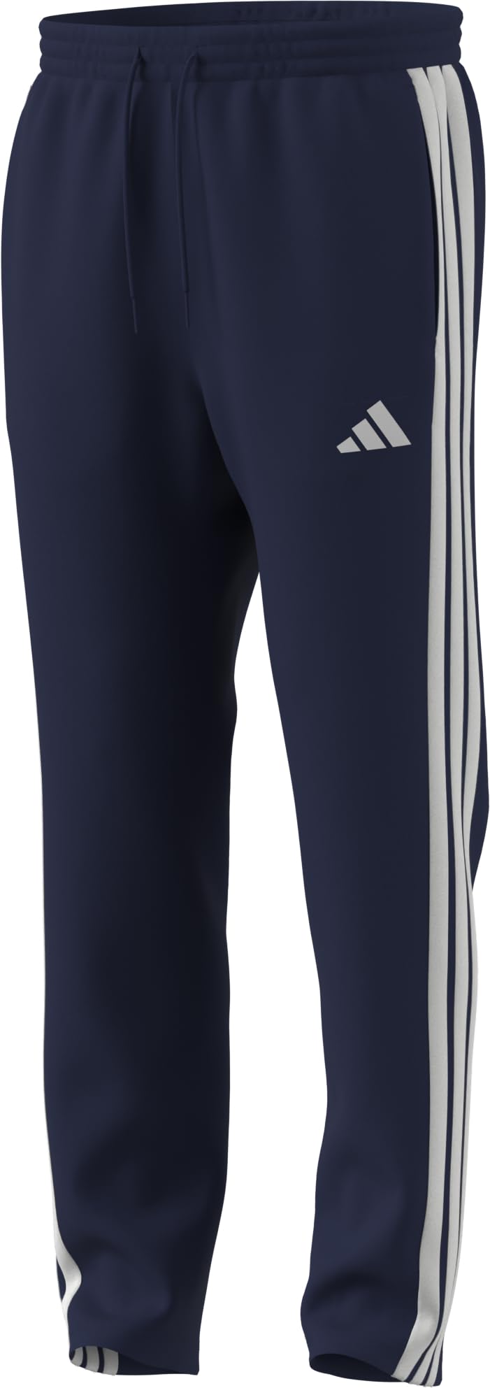 adidas Essentials Three Stripes Fleece Pant Open Hem - Pantalon de Golf - Jogging - Homme