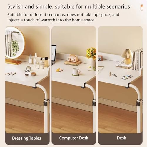Table de lit roulante et extensible avec hauteur réglable pour ordinateur et repas - 3