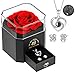 Rosa Real Preservada, Eterna Hecha a Mano Rosa con Collar Y Aretes, Regalos para Tu Novia Originales, Románticos Regalo para Mujer, Aniversario Día de la Madre Bodas Cumpleaños Navidad