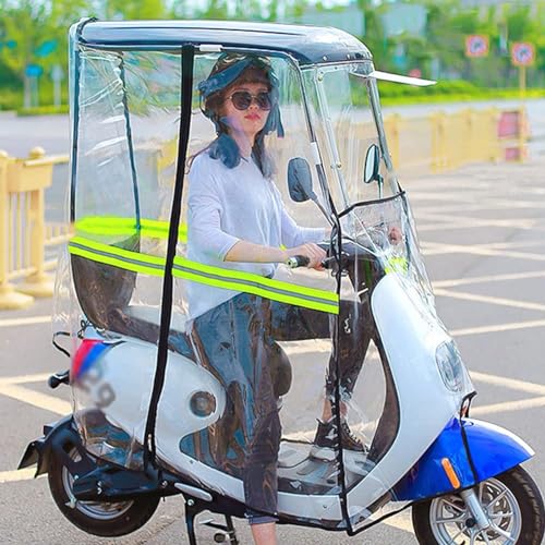 Parapluie pour vélo électrique pour ne plus être mouillé en scooter sous la pluie