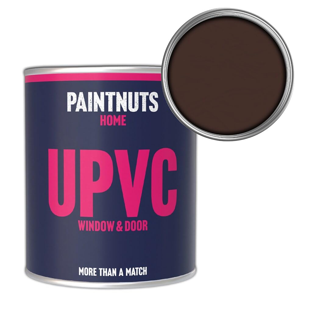 Paintnuts Upvc Window & Door Weatherproof Satin PaintChocolate Brown (Ral8017)250Ml Tin from B&Q