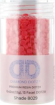 Diamond Dotz 2.8MM 12G Single Cylinder 1 Pack Hot Pink - Freestyle Diamond Painting Beads, Diamond Art Beads, Replacement Drills, Loose Gems for DIY Crafts and Art Projects
