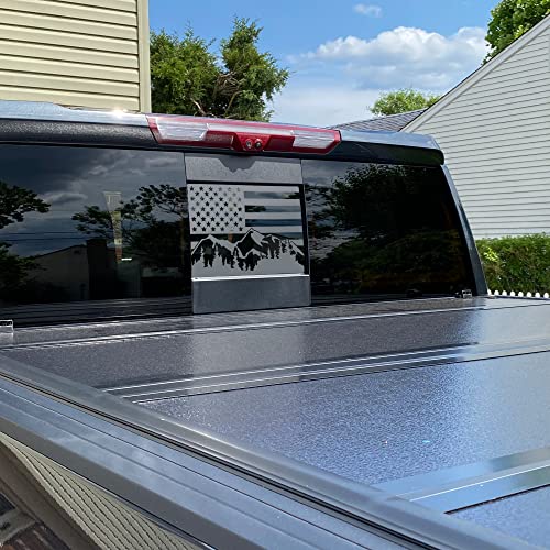 Image of Zhizhong Rear Middle Window American Flag Decals Fits Tacoma 2005-2015