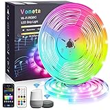 💗【Drei Kontrolle Methoden】Sprachsteuerung :Die LED Lichtleiste kann über Sprachbefehle gesteuert werden. Zum Beispiel: 