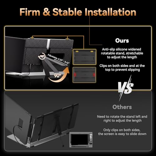 Image of 15.3 inch Laptop Screen Extender, FHD IPS 100% sRGB Portable Travel Monitor for Laptop (15 inch-17.3 inch Screen), 16:10 Plug & Play External Screen, Second Extra Attachment Display for Windows Mac