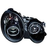 Scheinwerfer Set E-Klasse W210 Bj. 95-99 Angel Eyes klar/schwarz