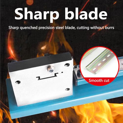 Frez do szyn DIN, precyzyjne narzędzie do aluminiowych szyn stalowych, skala 50 cm, ergonomiczny antypoślizgowy uchwyt, wytrzymały klasy przemysłowej do cięcia i produkcji