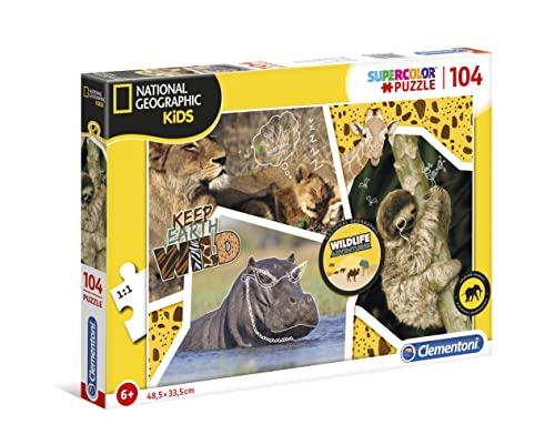 Puzzle 104 pièces : National Geographic Kids : Sauvage Clementoni Puzzles - vue 3