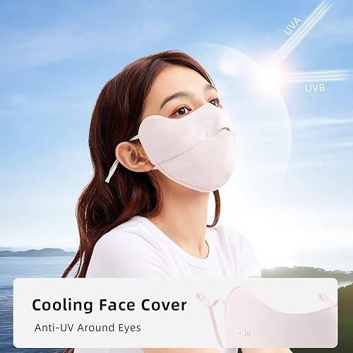 Miniatura 4 de UV Face Covering UPF 50+ Women Breathable Mask Sun Protection Reusable Outdoor
