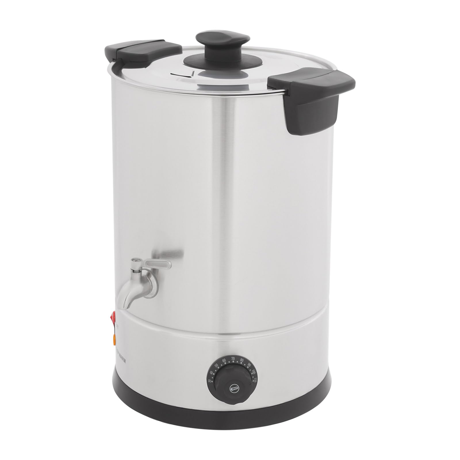 PHOYUXM Topiarka do wosku, 1800 W, 12 l, stal nierdzewna, topiarka do wosku z pokrywką, regulacja temperatury 30-110°C, dwuwarstwowa, do samodzielnego wykonania świec