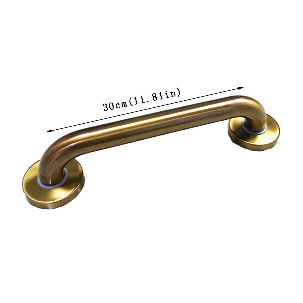 Maniglione di Supporto per Bagno, per Hotel, Bambini, disabili e Donne in Gravidanza, in Acciaio Inossidabile Placcato Oro Rosa, Maniglia di Sicurezza (Dimensioni: 30 cm)