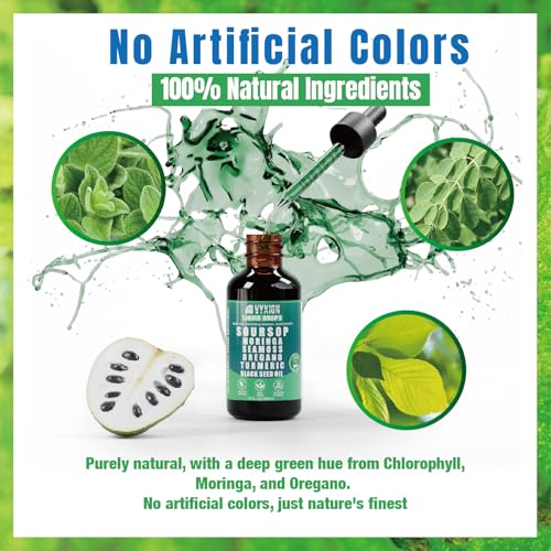 image for Vyxion Soursop Bitters Liquid Drops 10 in 1 with Sea Moss, Moringa, Tu