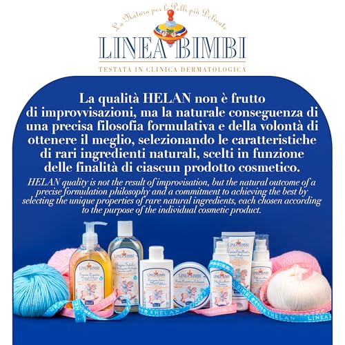 Helan, Linea Bimbi Bio - Zitrusduft Parfüm Kinder & Babys, Kölnisch Wasser Kinder Parfüm für Mädchen & Babys Spray, Duftendes Körperspray mit Beruhgender Wirkung und Kamille, Made in Italy, 100 ml