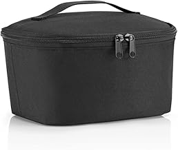 reisenthel Coolerbag S Pocket in Black - Cool Bag Made from Recycled PET Bottles - Ideal for Lunch on the Go