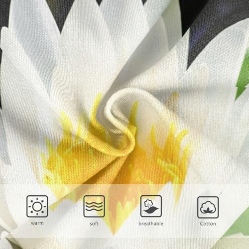 Cotton Girls Underwear Toddlers White Water Lily Floral Green Leaves Cute Panties Girl Fun Print Underpants Briefs 2t3