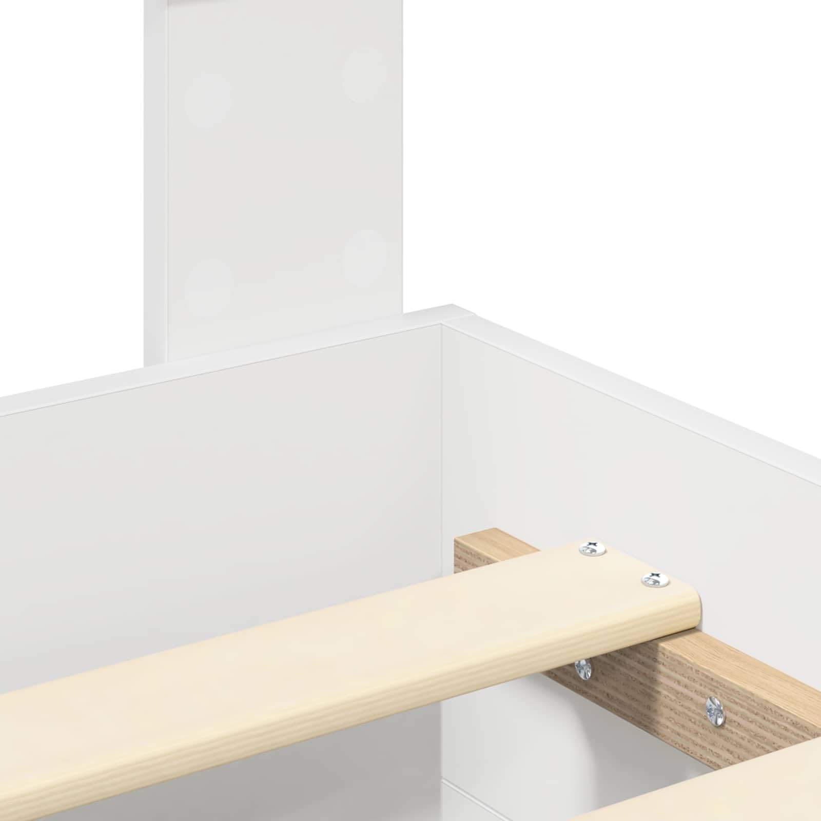 vidaXL Estructura de Cama con cajón con cabecera Madera contrachapada, Diseño de Dormitorio Moderno, soluciones de Almacenamiento, Cama Elegante, área de Descanso útil, Muebles con Estilo