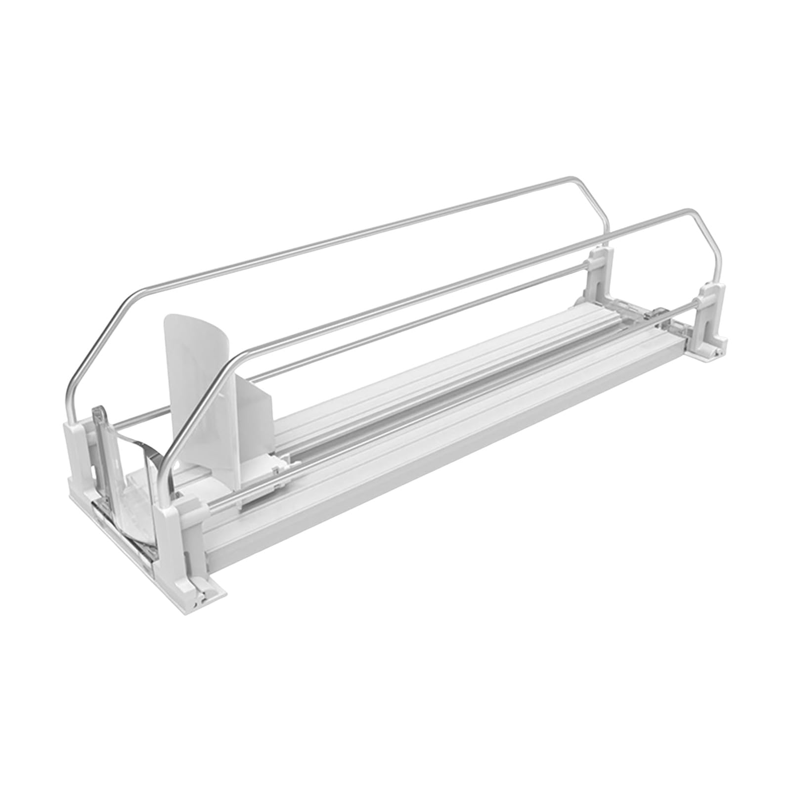 Retail Shelf Beverage Organizer Lane, Spring Loaded Drink Pusher for Cans and Bottles in Fridge Display Areas Beverage Shelf Pusher Drink Can Organizer Fridge Lane Retail Display Spring Loaded
