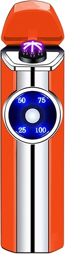 Miniatura 4 de SKRFIRE Encendedor eléctrico de plasma de triple arco, recargable, USB, resistente al viento, sin llama, portátil con pantalla de alimentación