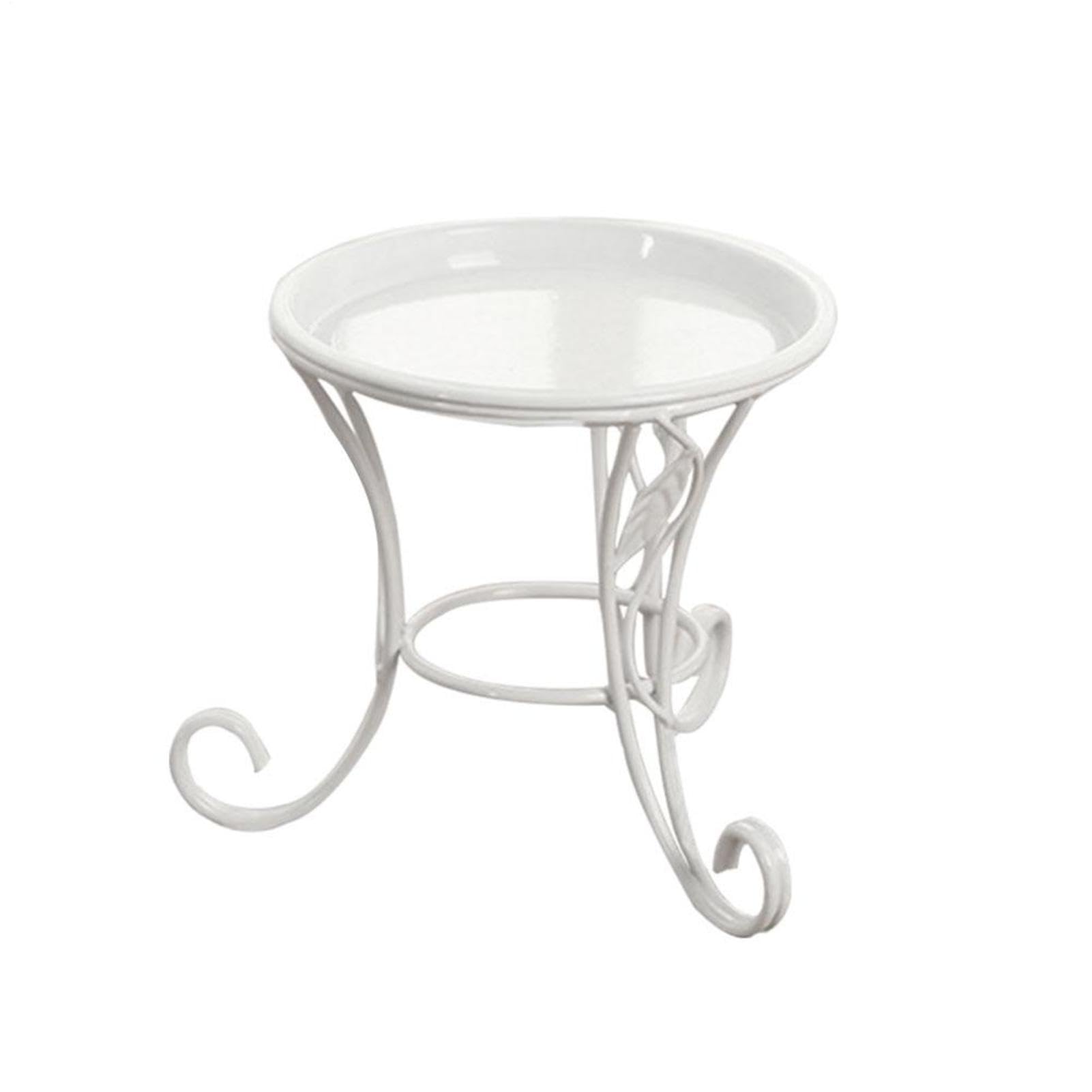 Support de plante en fer forgé robuste de style traditionnel