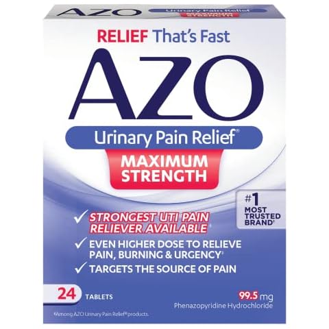 AZO Urinary Pain Relief Max Strength Tablets Cover