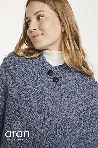 Image of Irish 100% Merino Wool Poncho for Women Made in Ireland