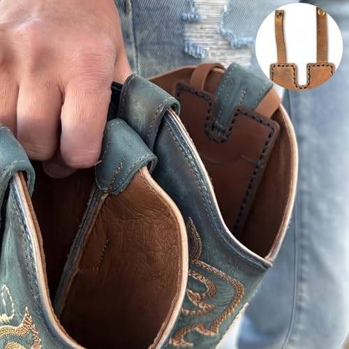 2025 Fashion Leather Wallet, Western Style Boot Wallet, Women's Buckle, Handmade Credit Card Clip(Color-C)4