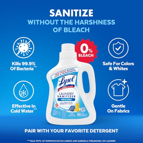 [SnS, AC] $8.43 | 90-Oz Lysol Laundry Sanitizer (Free & Clear) - image 3