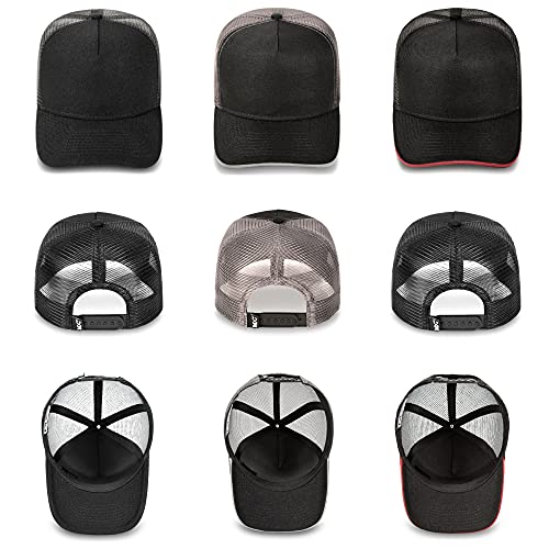 Kit 3 Bonés MXC BRASIL Aba Curva Trucker Telinha Tela Básico Liso 01