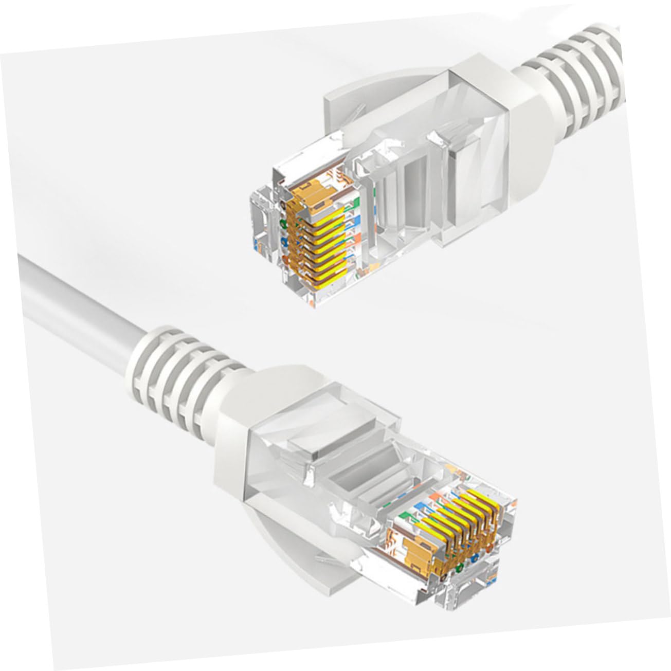 Cavo Ethernet Cat5e Gigabit, Conduttori in Rame e Alluminio, Rivestimento in Pvc, Trasmissione ad Alta Velocità per Rete Domestica e Ufficio