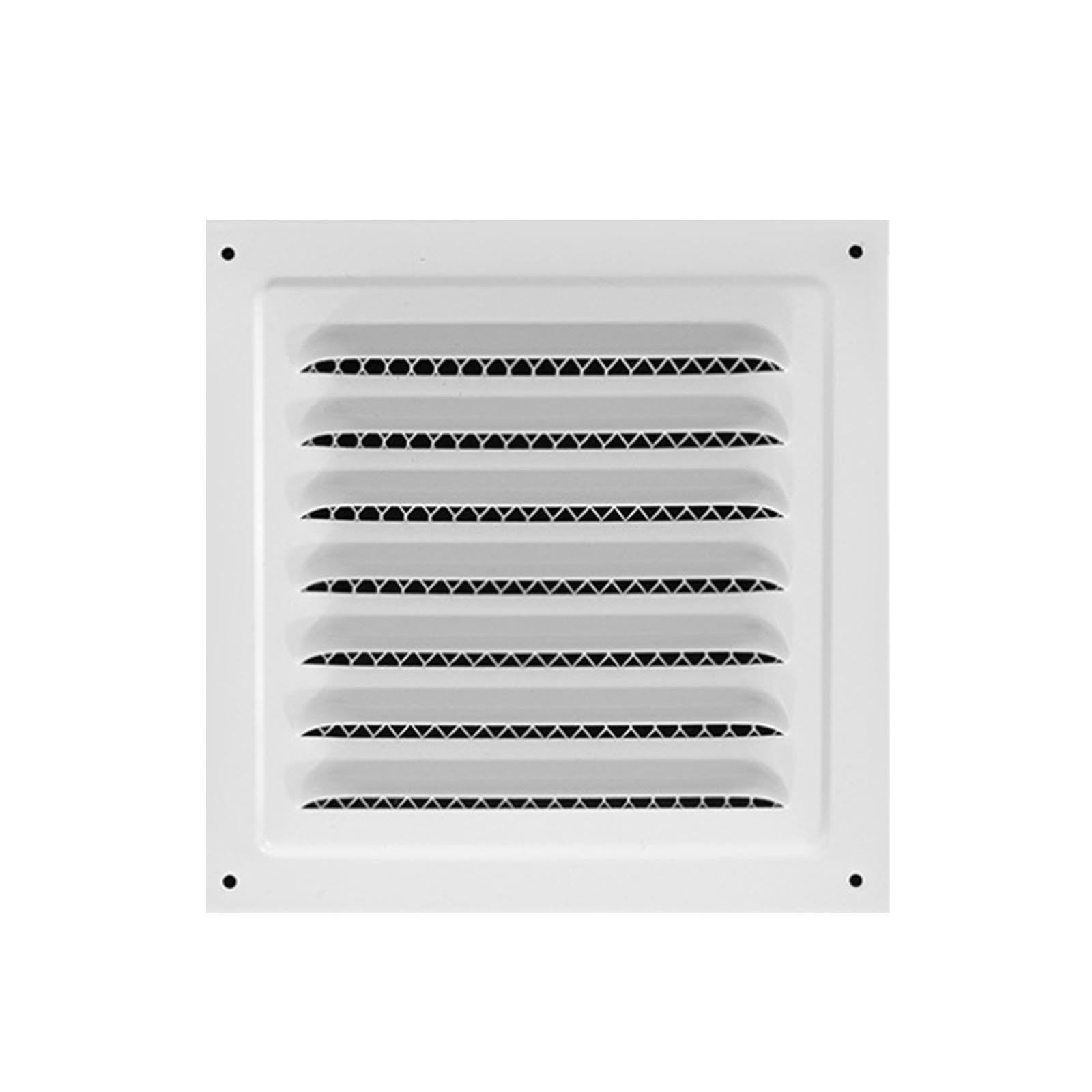 Suammiitstrieadea White, 15X15cm Metal Vent Cover Intensive Grid Air Vent Louver For Ceiling Kitchen Sidewall 15Cmx15cm White