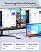 USB C to Dual HDTV Adapter, Fophmo 4K@60Hz HDTV Splitter Extend Display for Dual Monitors, macOS Only Allows Mirror Mode, Windows Allows Multi-Monitor Display 3 Separate Screens for 100W PD,USB-A Port