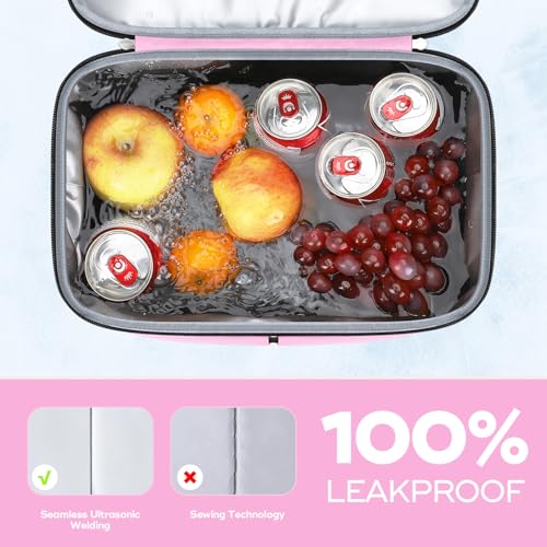 Image of Maelstrom Cooler Backpack, 36 Cans Insulated Backpack Cooler, Soft Leakproof Double Deck Cooler Bag, Lightweight Lunch Backpack for Men & Women,Perfect for Beach Travel, Camping & Work-Beige Pink | 36 Can,Keeps Food Cold For 16h,Ergonomic, Lightweight. Perfect For Men, Women, Beach, Hiking,Camping, Travel, Work