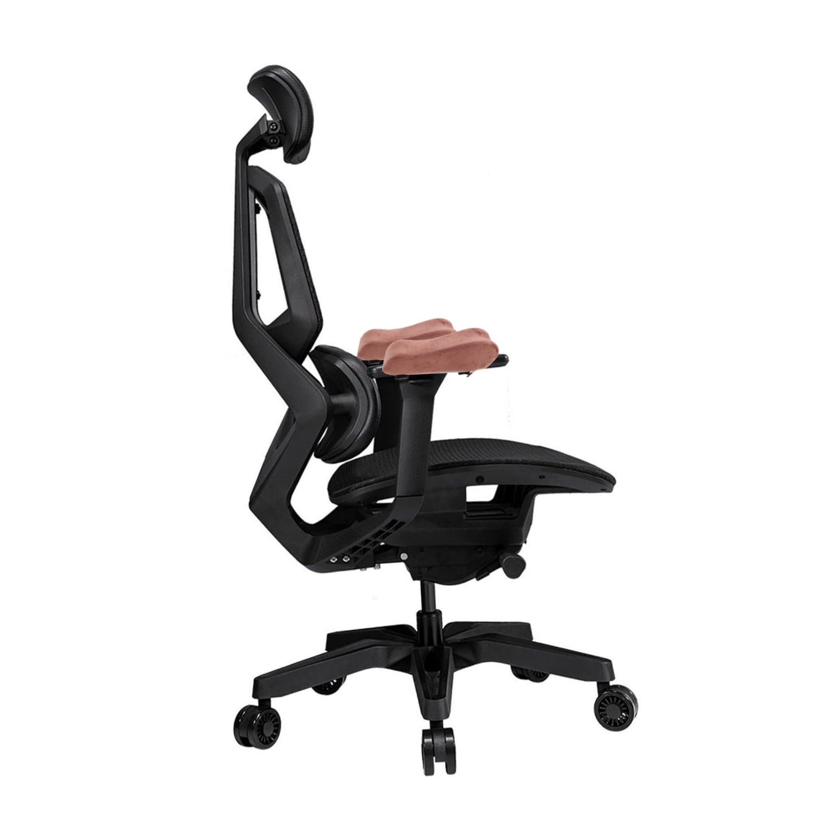 Comfy Chair Armrest Pads Set - Washable Gaming & Office Elbow Support Cushions, Coffee Color