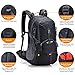 G4Free 45L Hiking Travel Backpack Waterproof with Rain Cover, Outdoor Camping Daypack for Men Women (Black)