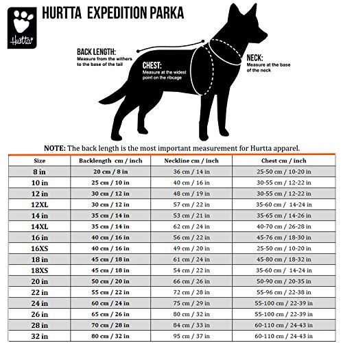 Hurtta Expedition Parka Wintermantel für Hunde, Hundemantel Blaubeere dunkelblau 45 cm