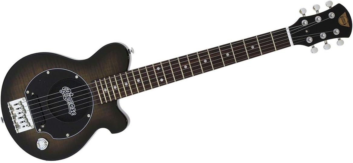 Amazon PIGNOSE (ピグノーズ) アンプ内蔵ミニギター PGG200FM SBK スピーカー内蔵 エレキギター 楽器・音響機器