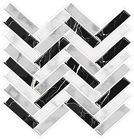 Cocotik Peel and Stick Tile 10.5"x10" Decorative Backsplash Kitchen Tile - Pack of 10