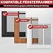 ZUIYIN Fliegengitter Fenster 150x250 cm, Insektenschutz Fenster ohne Bohren, Fliegennetz mit Upgrade 2.0 Klettband, Mückennetz Fenster, Fenstergitter Insektenschutz Schwarz
