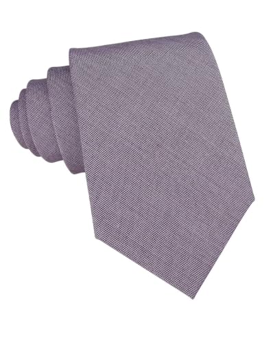 Image of Kebocis Mens Solid Color Cotton Necktie for Men