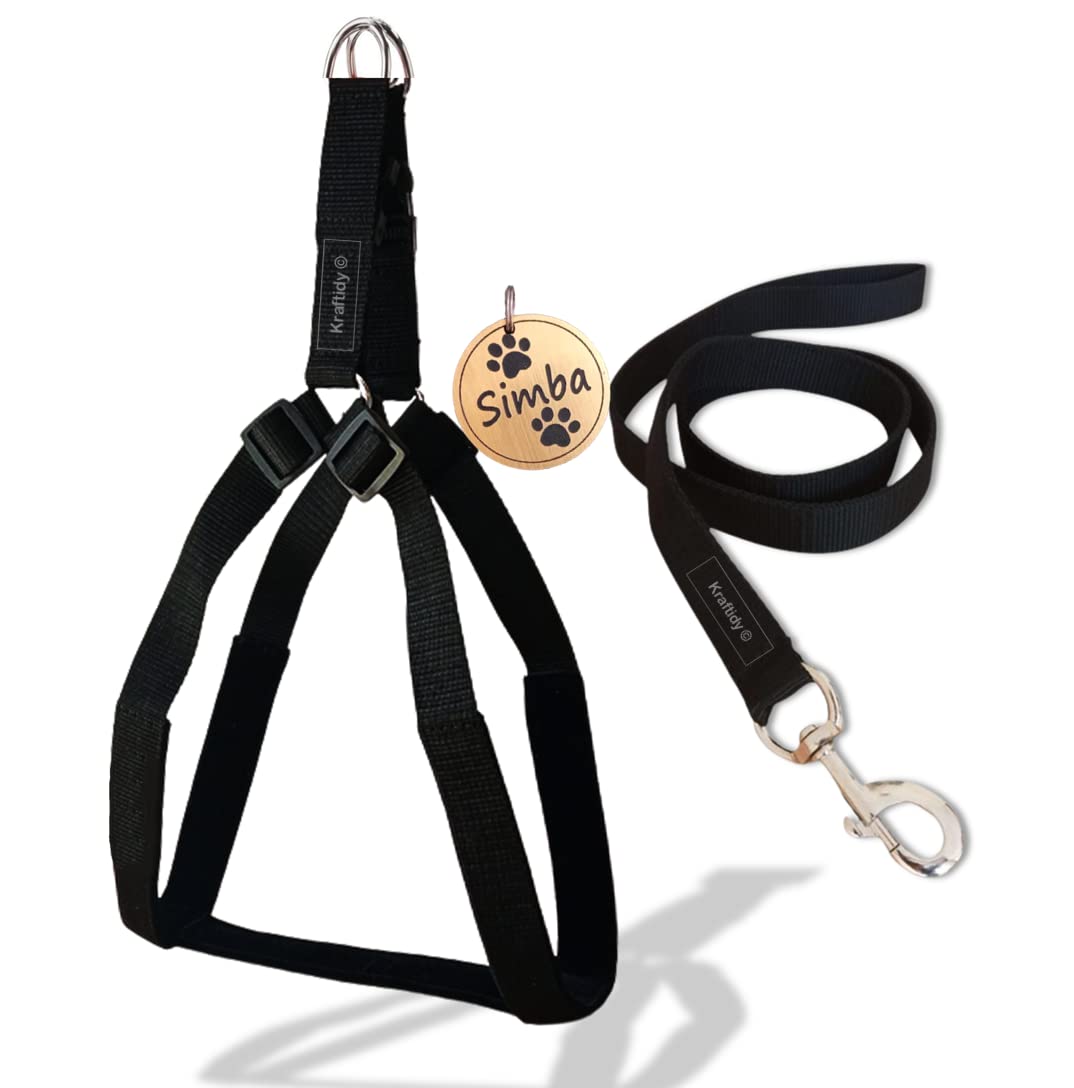 See full amazon price history chart for Kraftidy Dog Harness and Leash with Name tag id Customized for Dogs Large Medium Small Puppy All Breeds Neck Harness Belt and Leash Adjustable Harness with Personalized Dog Name (Black) (Medium) Kraftidy Dog Harness and Leash with Name tag id Customized for Dogs Large Medium Small Puppy All Breeds Neck Harness Belt and Leash Adjustable Harness with Personalized Dog Name (Black) (Medium) (B0BJMLLWM3) Amazon Price History, Amazon Price Tracker